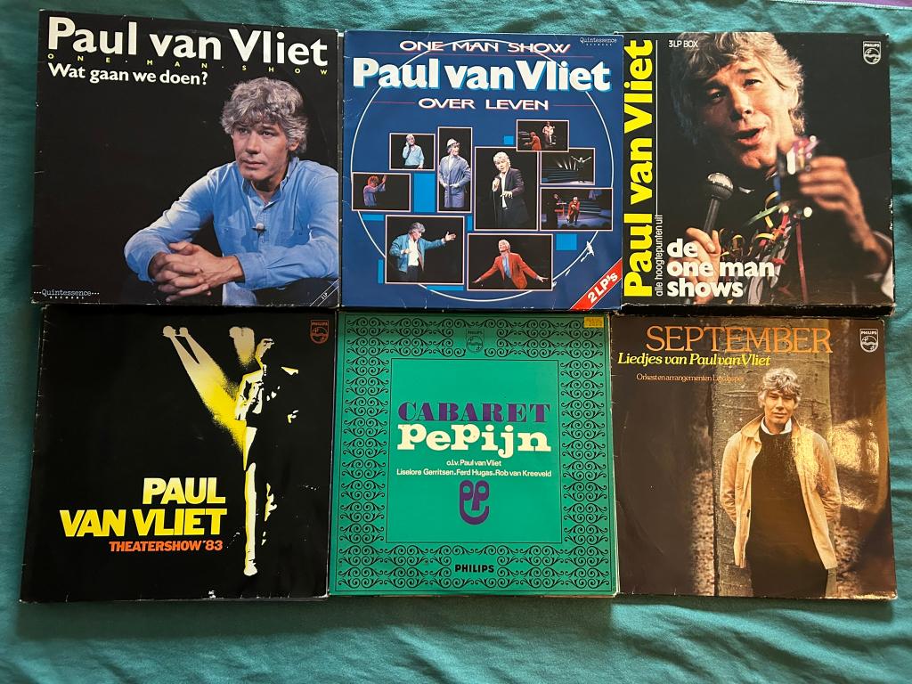 14 LP's Paul van Vliet (ook per stuk te koop), Gebruikt, 1980 - 1989, Ophalen of Verzenden, Humor en Cabaret