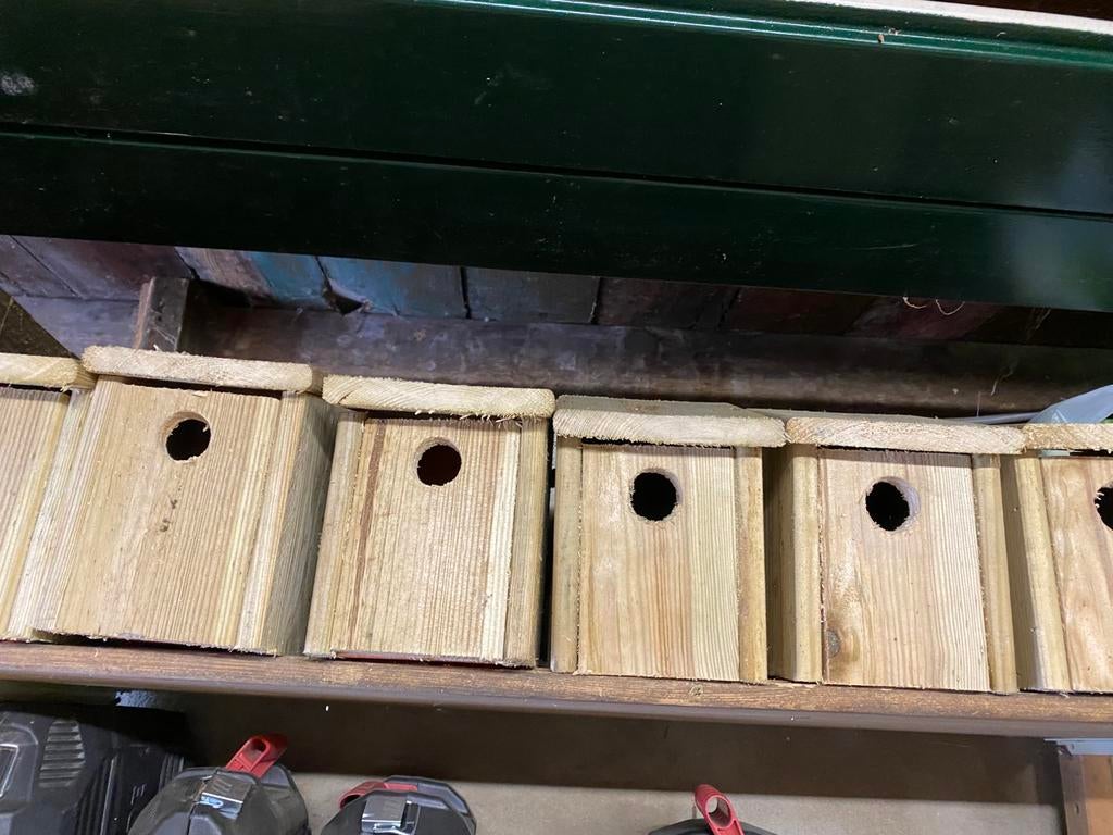 Vogelhuisjes nestkastjes broedblok 10 voor €.50,00, Ophalen of Verzenden, Nieuw, Hout, Broedkooi of Kweekkooi