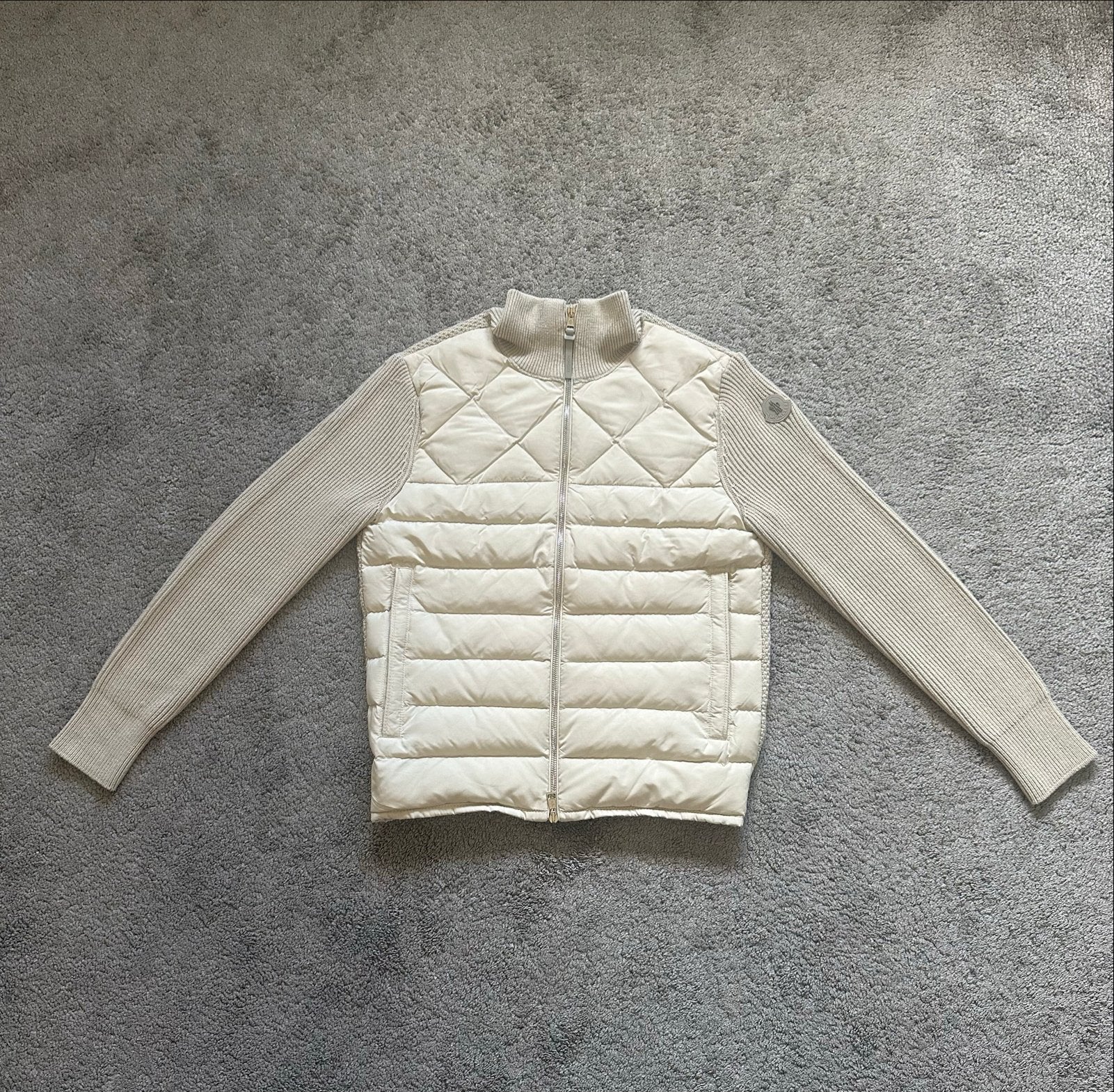 Moncler Zomer Jas - Stijlvolle Lichtgewicht Jas, Kleding | Heren, Verzenden, Zo goed als nieuw, Maat 46 (S) of kleiner, Beige