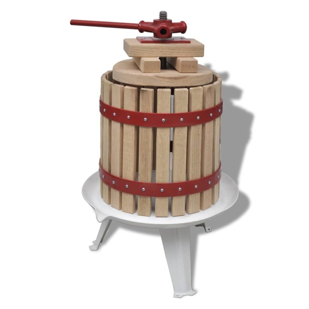NIEUW | Fruitpers wijnpers juicer pers 12 Liter RVS GRATIS B, Verzenden, Nieuw