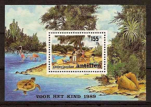 Nederlandse Antillen 925 postfris Kinderpostzegels 1989, Ophalen of Verzenden, Postfris