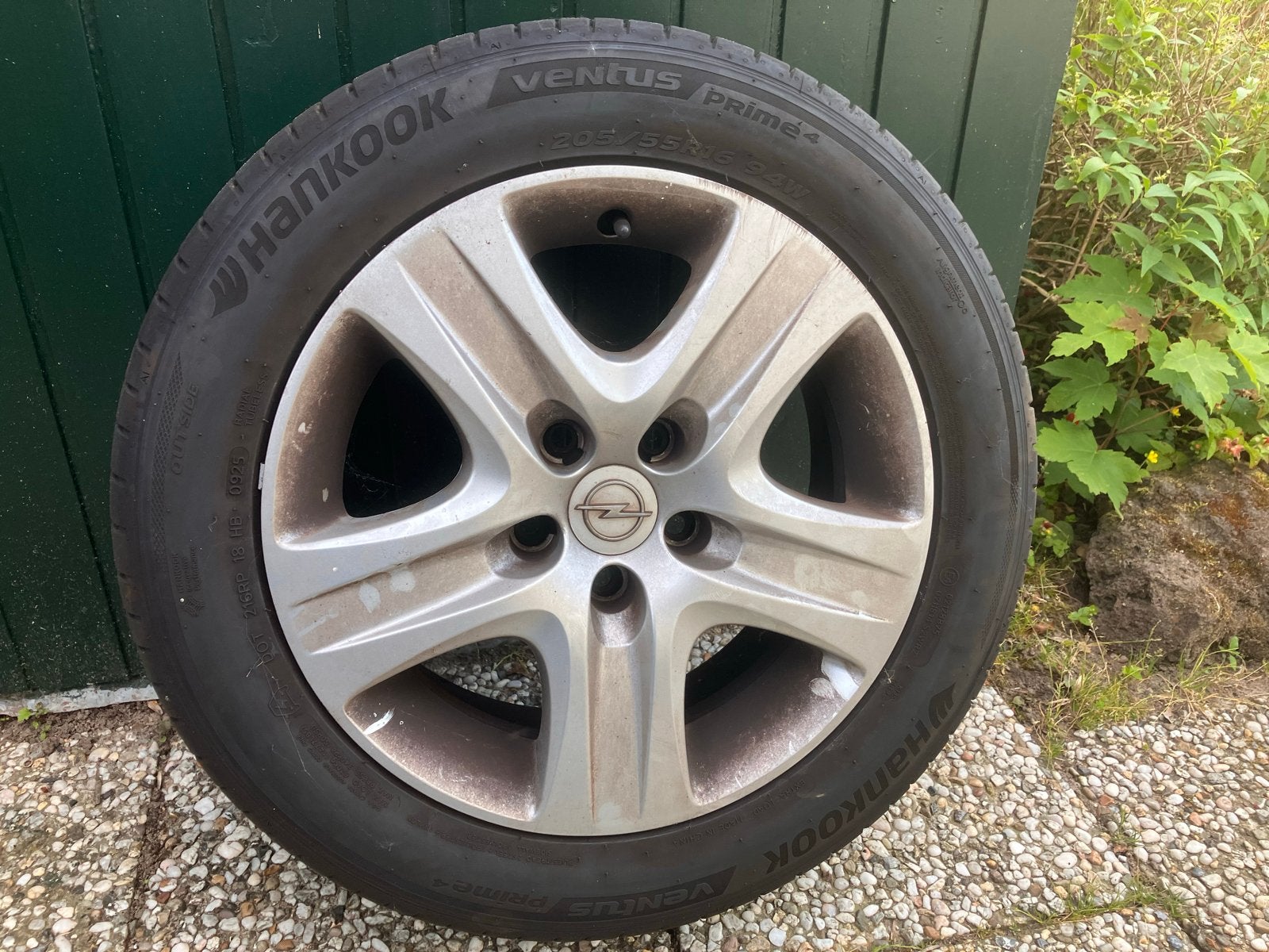 4 z.g.a.n. Hankook zomerbanden op velg voor Opel Zafira/Cors, Auto-onderdelen, Banden en Velgen, Ophalen, Gebruikt, 16 inch, Banden en Velgen