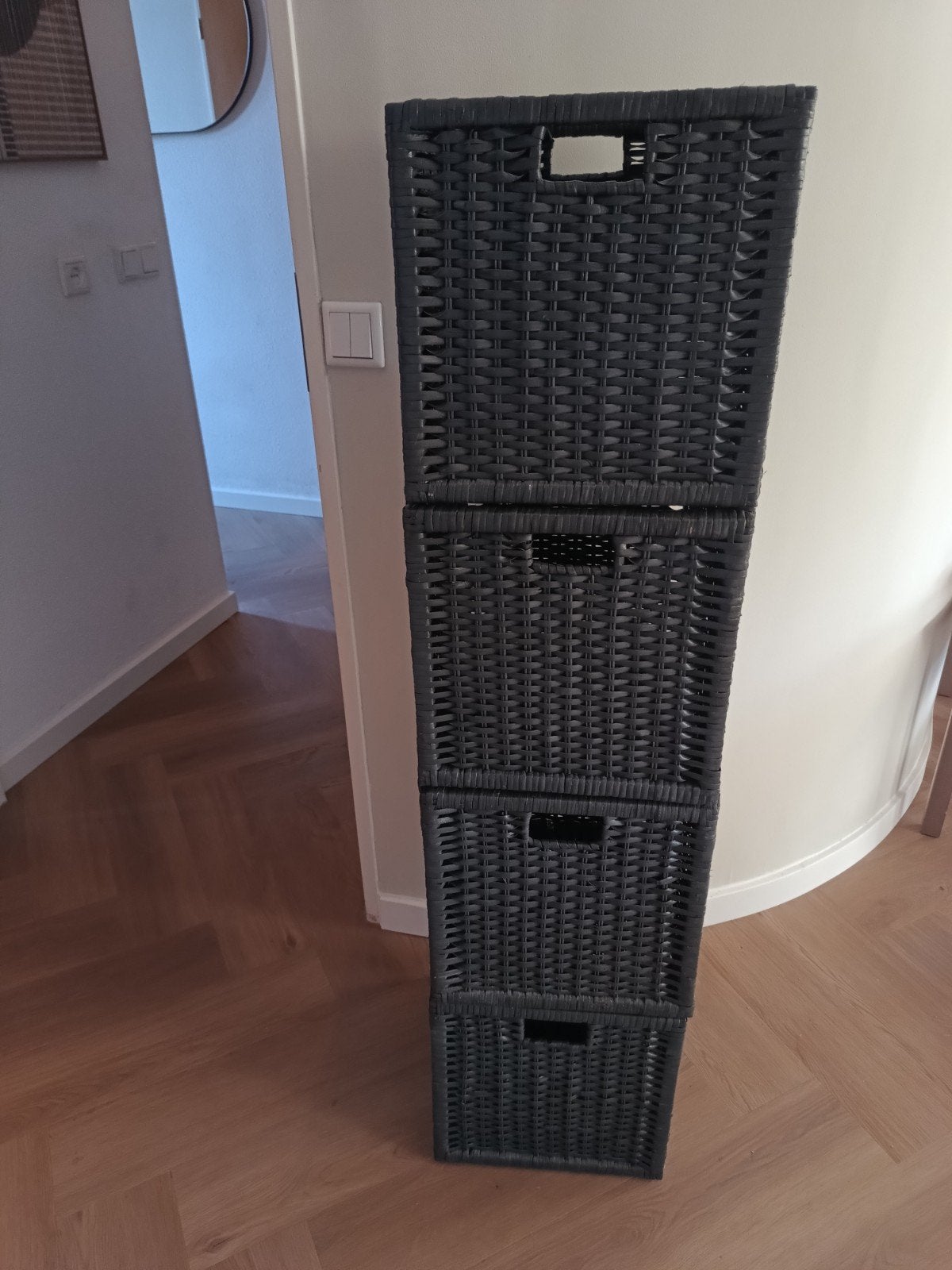 BRANÄS Donkergrijze opbergmanden (4 stuks), Ophalen of Verzenden