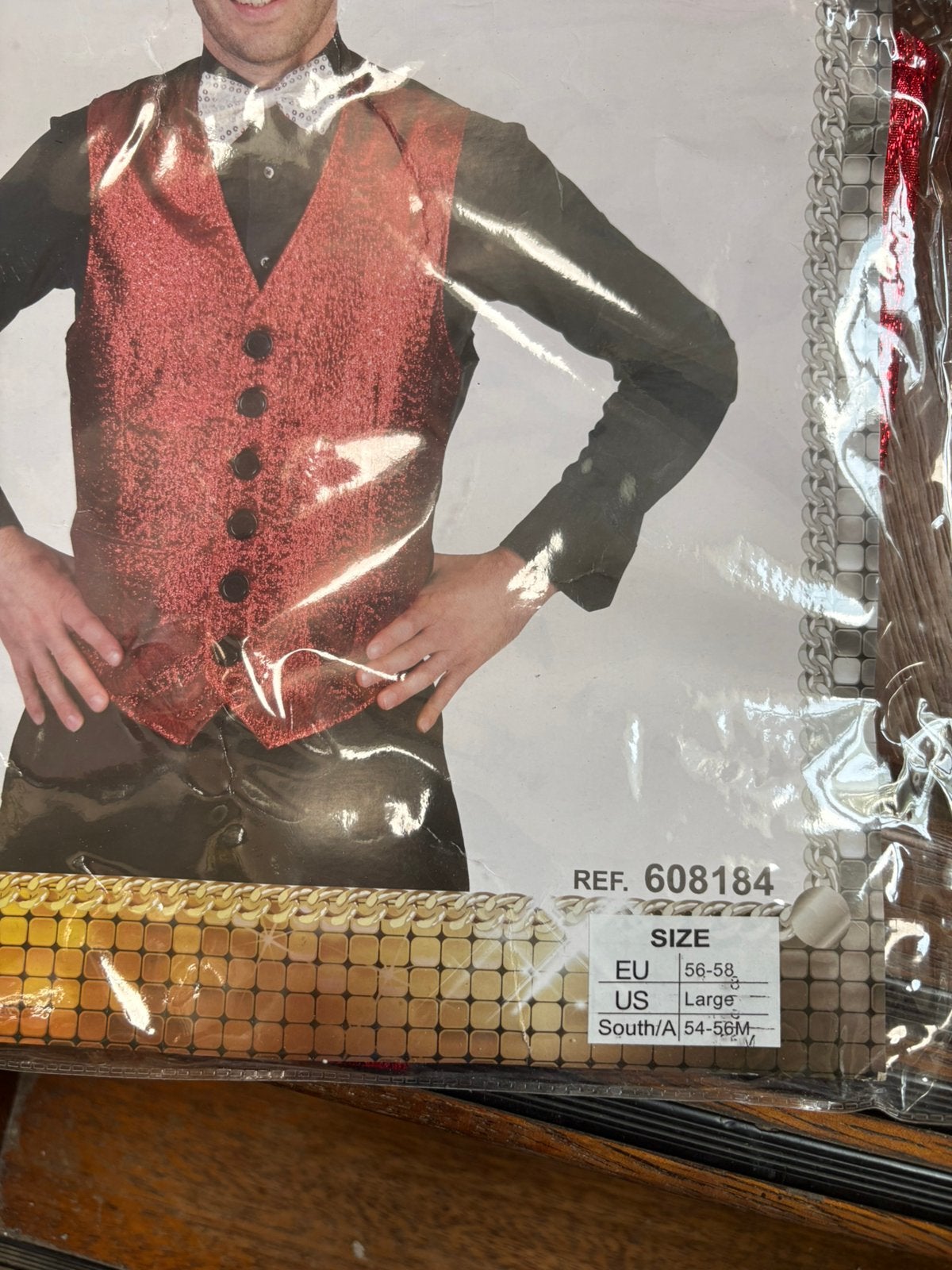 Glitter gilet mast l 56-58 nieuw, Ophalen of Verzenden, Zo goed als nieuw, Maat 56/58 (XL)