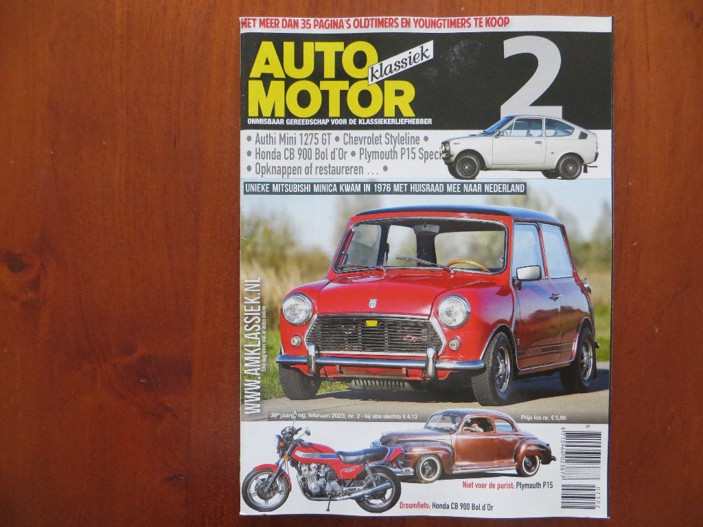 Auto Motor Klassiek 2 2023 Authi mini 1275 gt, Chevrolet, Ophalen of Verzenden, Nieuw, Chevrolet