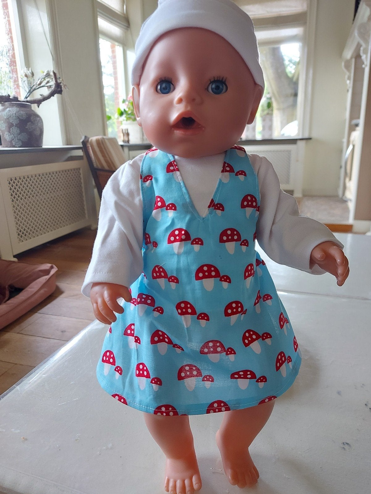 3 delig paddestoelen set baby born, Ophalen of Verzenden, Nieuw, Babypop