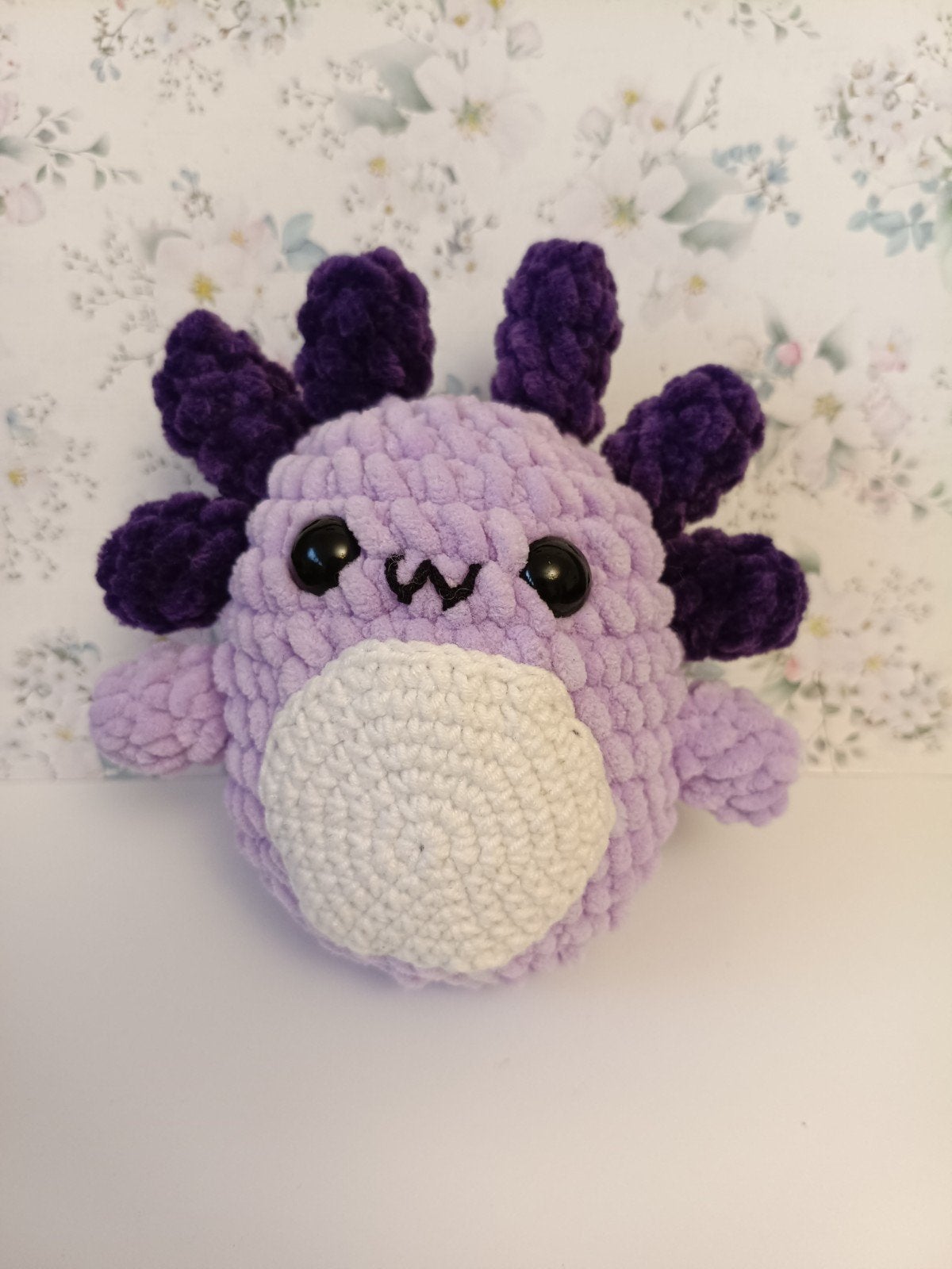 Handgemaakte gehaakte axolotl knuffel, Ophalen of Verzenden, Nieuw, Overige typen