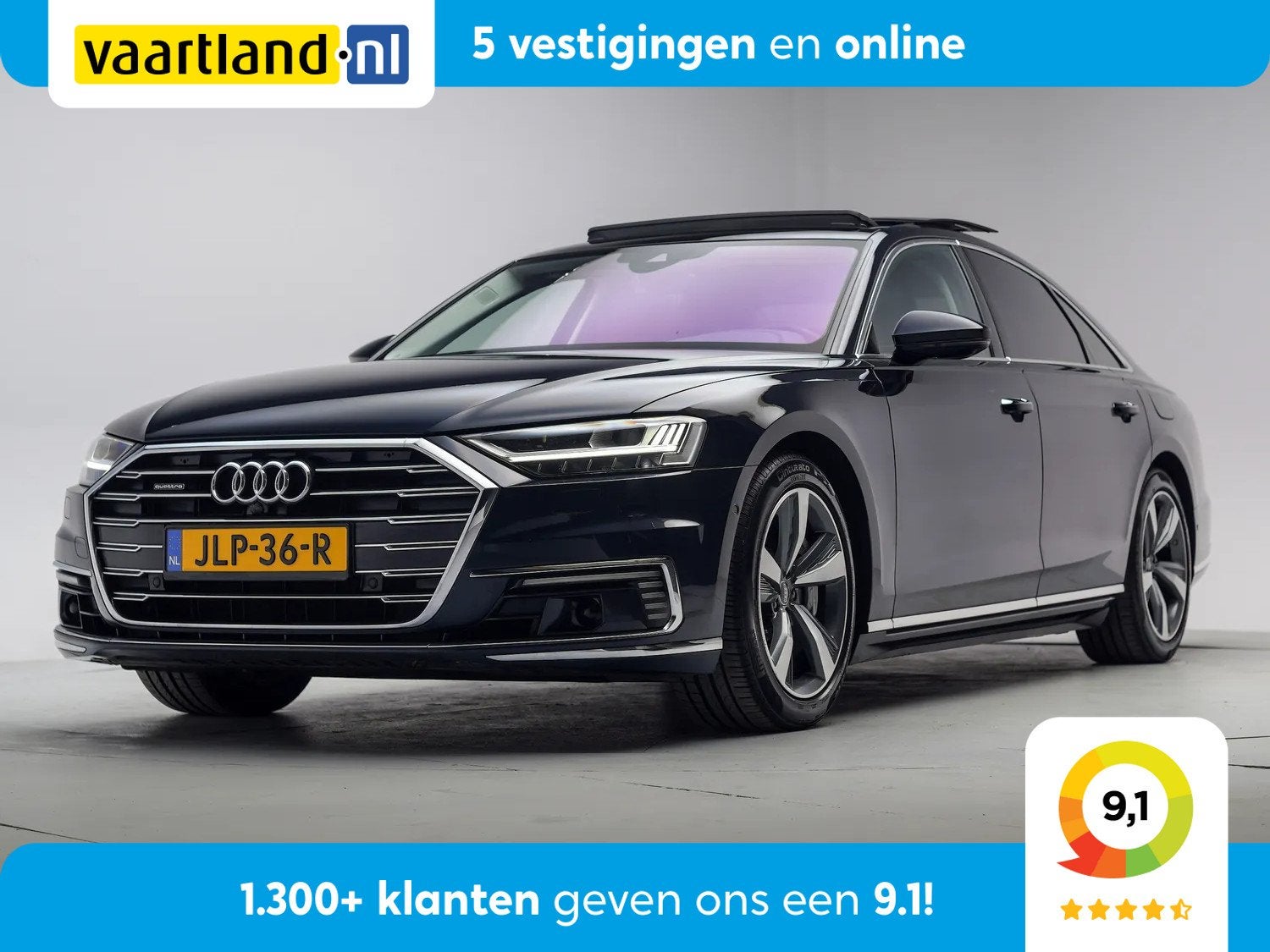 Audi A8 60 TFSI e quattro Pro Line Plus Aut. [ Panoramadak B, Auto's, Audi, Automaat, 2995 cc, 340 pk, Bedrijf