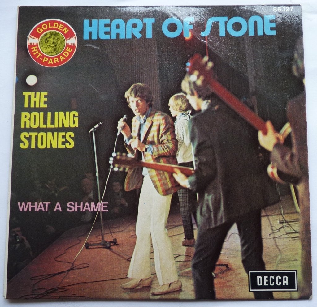 F5 rolling stones Heart of stone FRANCE65  86127  €20, Gebruikt, 7 inch, Ophalen of Verzenden, Beschermende buitenhoes