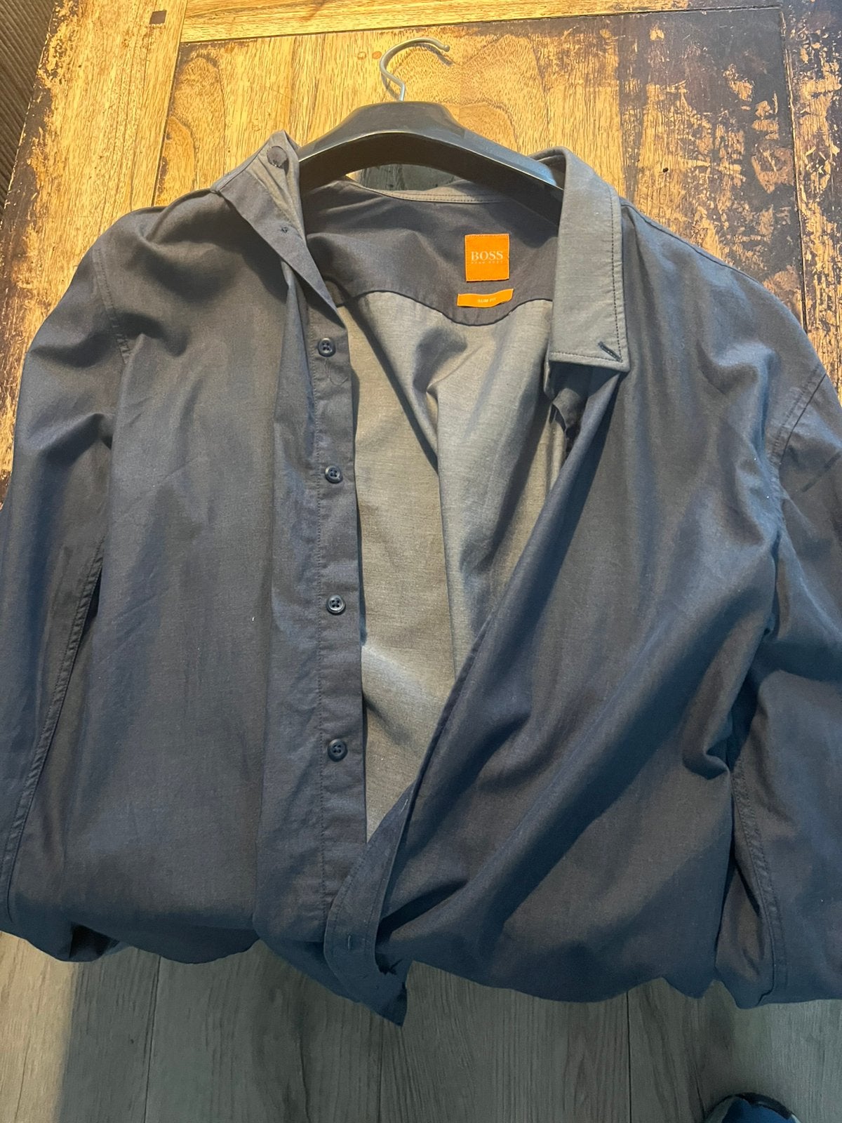 Hugo Boss overhemd ( orange editie ), Kleding | Heren, Overhemden, Ophalen of Verzenden, Zo goed als nieuw, Blauw