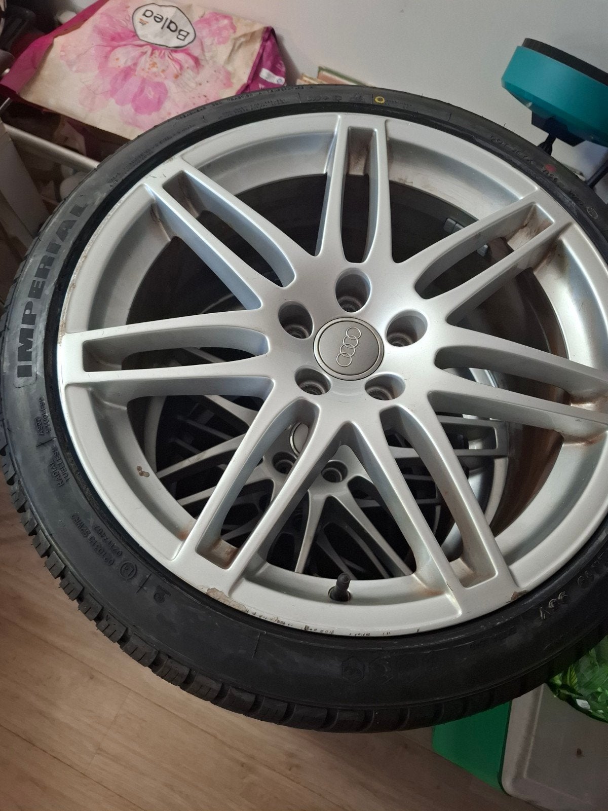 Audi RS Velgen met NWE all Season banden- 255 35 r19, 19 inch, 255 mm, Banden en Velgen, Nieuw