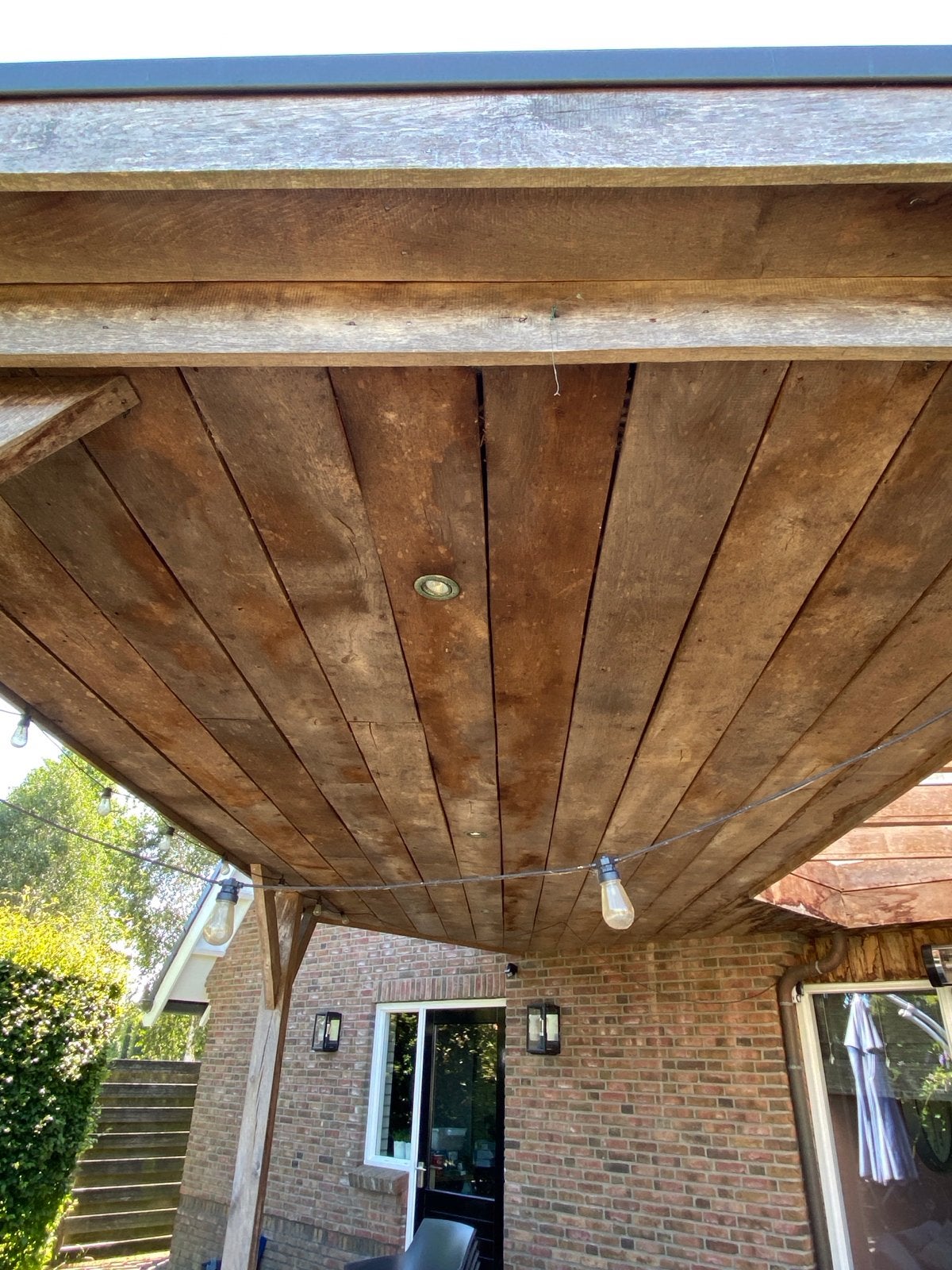 Eiken planken, ca 25m2, zelf verwijderen, Ophalen, Gebruikt, Minder dan 25 mm, Eiken