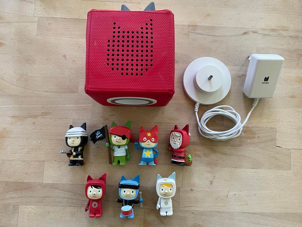 Toniebox rood met 7 Kreative Tonies, Audio, Tv en Foto, Overige Audio, Tv en Foto, Gebruikt, Ophalen of Verzenden
