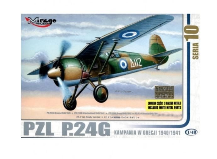 Mirage-Hobby 48108 PZL P.24G Greece 1940/1941, Hobby en Vrije tijd, Modelbouw | Auto's en Voertuigen, 1:32 tot 1:50, Nieuw, Ophalen of Verzenden