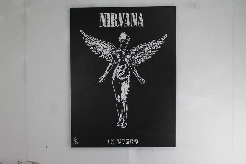 Nirvana Canvas schilderij, Schilderij, Nieuw, Ophalen of Verzenden, Handgemaakt