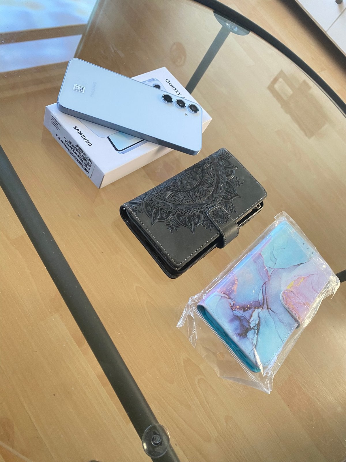 samsung galaxy A55 5G, Ophalen, Blauw, Touchscreen, Zo goed als nieuw