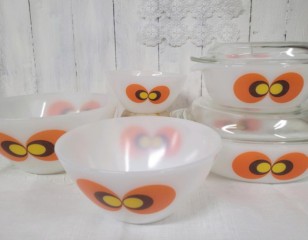 Vintage Schott Mainz Peacock Carina -schalenset- dekschalen, Ophalen of Verzenden
