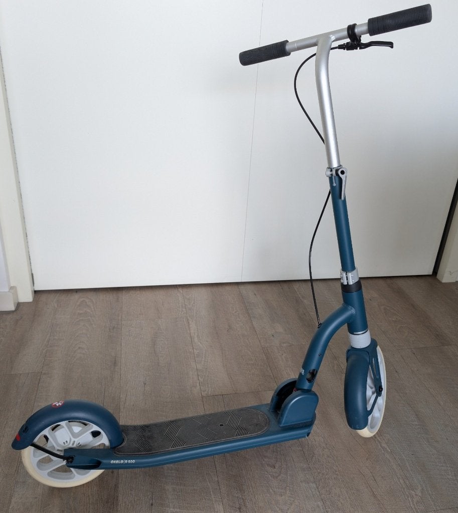 Step Oxelo R500 Petrol Blue Decathlon volwassenen v.a. 14 jr, Ophalen, Zo goed als nieuw, Gewone step, Oxelo (Decathlon)