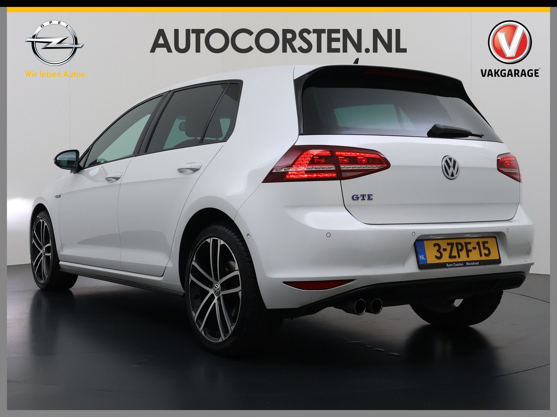 Volkswagen Golf GTE 204pk PHEV Hybrid AUT-6 Adap.Cruise Came, 8 kWh, Gebruikt, 4 cilinders, Wit
