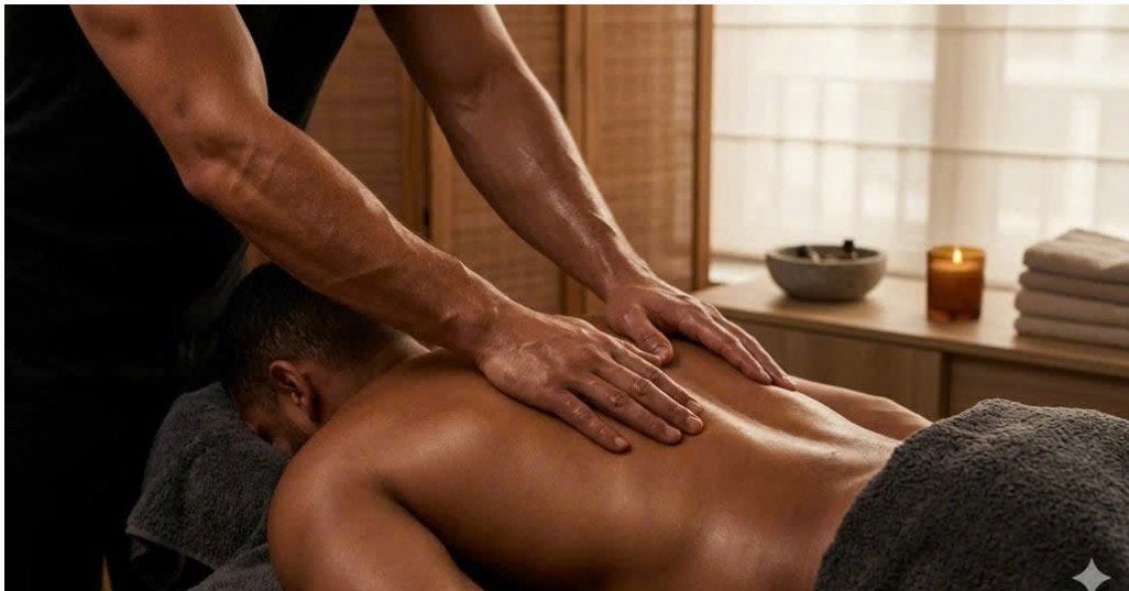 Ultieme speciale man-tot-man massage aan huis, Ontspanningsmassage
