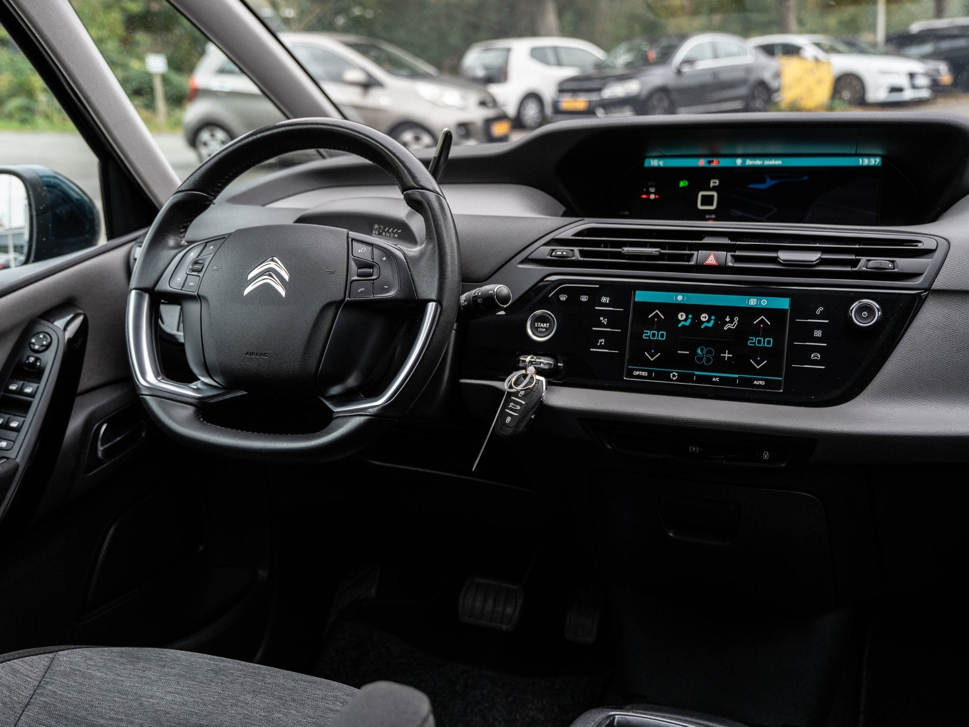 Citroen Grand C4 SpaceTourer 1.2 | 7 PERSOONS | APPLE CARPLA, Auto's, Dealer onderhouden, Gebruikt, 1199 cc, Blauw