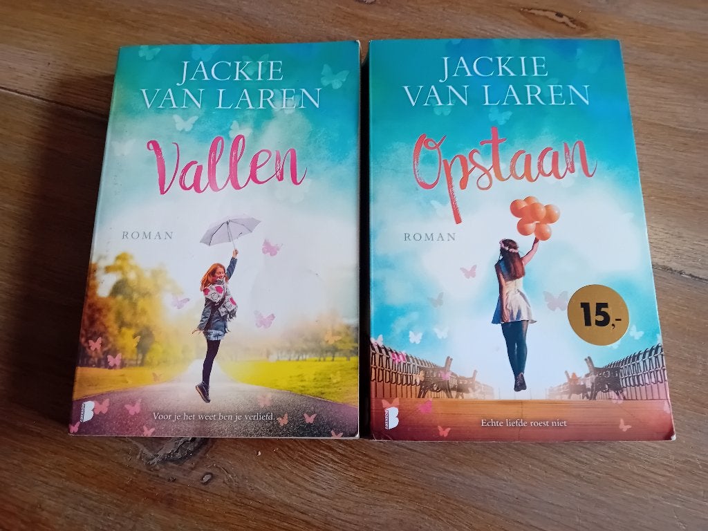 Jackie van Laren Vallen/Opstaan, Boeken, Jackie van Laren, Ophalen of Verzenden, Zo goed als nieuw, Nederland