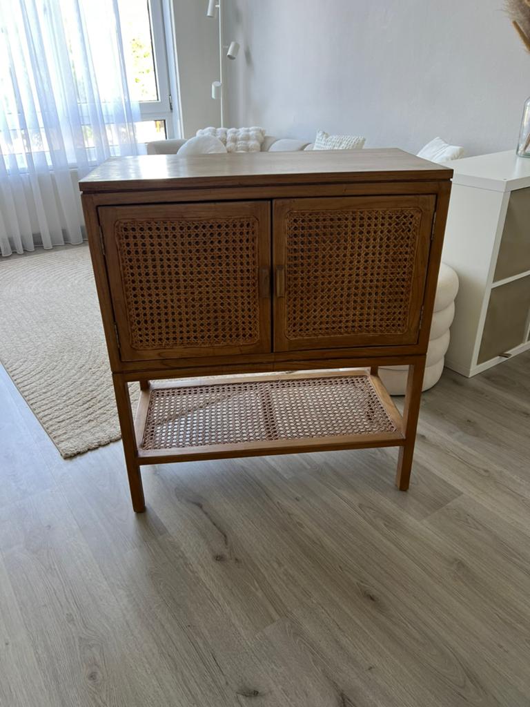 Westwing rotan kastje, Huis en Inrichting, Kasten | Dressoirs, Ophalen, Zo goed als nieuw, 25 tot 50 cm, 50 tot 100 cm