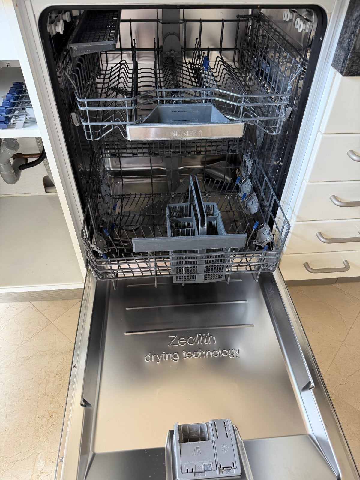 Siemens inbouw Vaatwasser met Zeolith Droogtechnologie, Witgoed en Apparatuur, Ophalen, 60 cm of meer, Minder dan 10 liter, Zo goed als nieuw