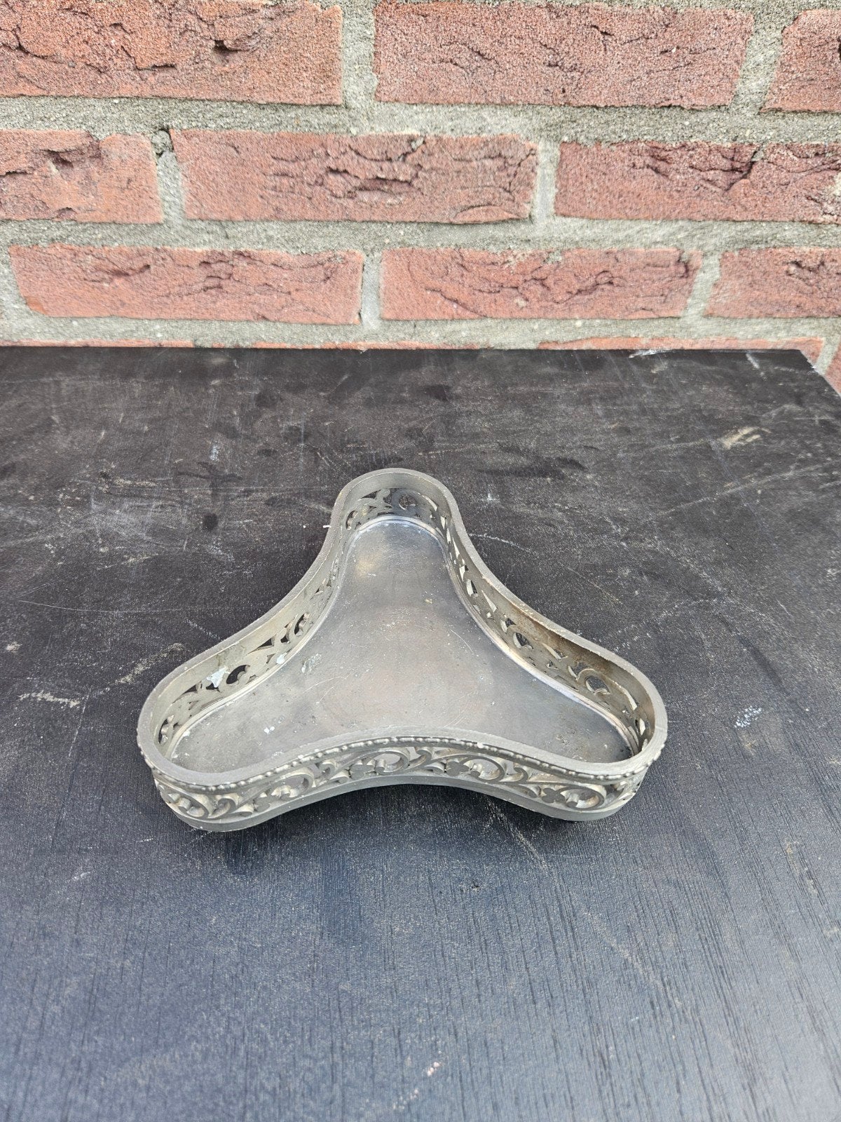Vintage KMD DaalderopTinnen Onderzetter Royal Holland Pewter, Ophalen of Verzenden