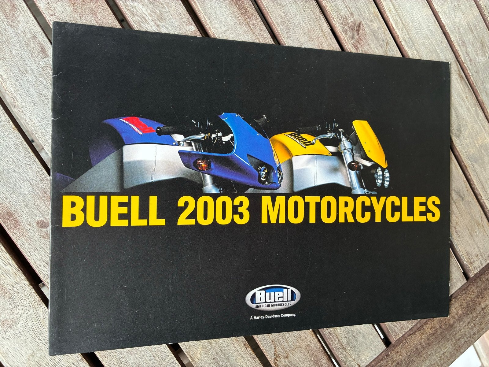 Buell,2003, Lightning XB9S & Firebolt XB9R folder, brochure, Ophalen of Verzenden, Zo goed als nieuw