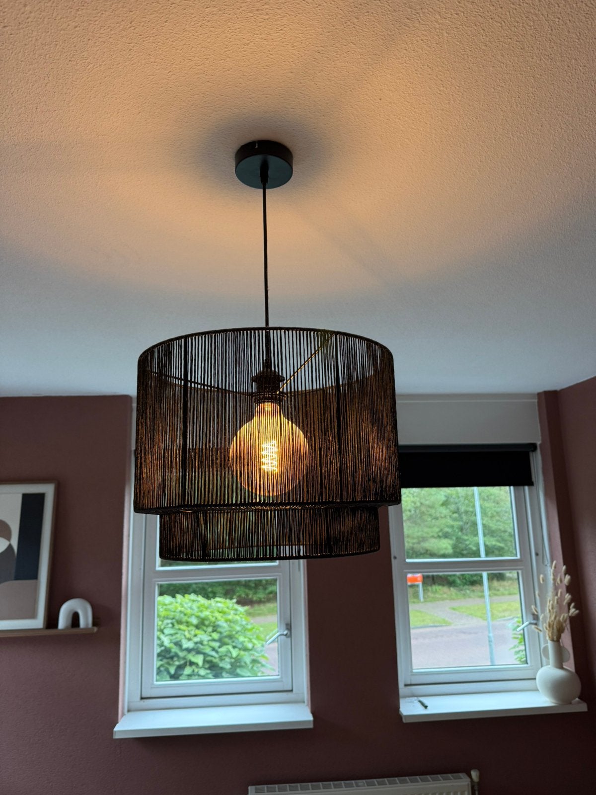 Hanglamp Nezha zwart Kwantum, Huis en Inrichting, Ophalen, Zo goed als nieuw