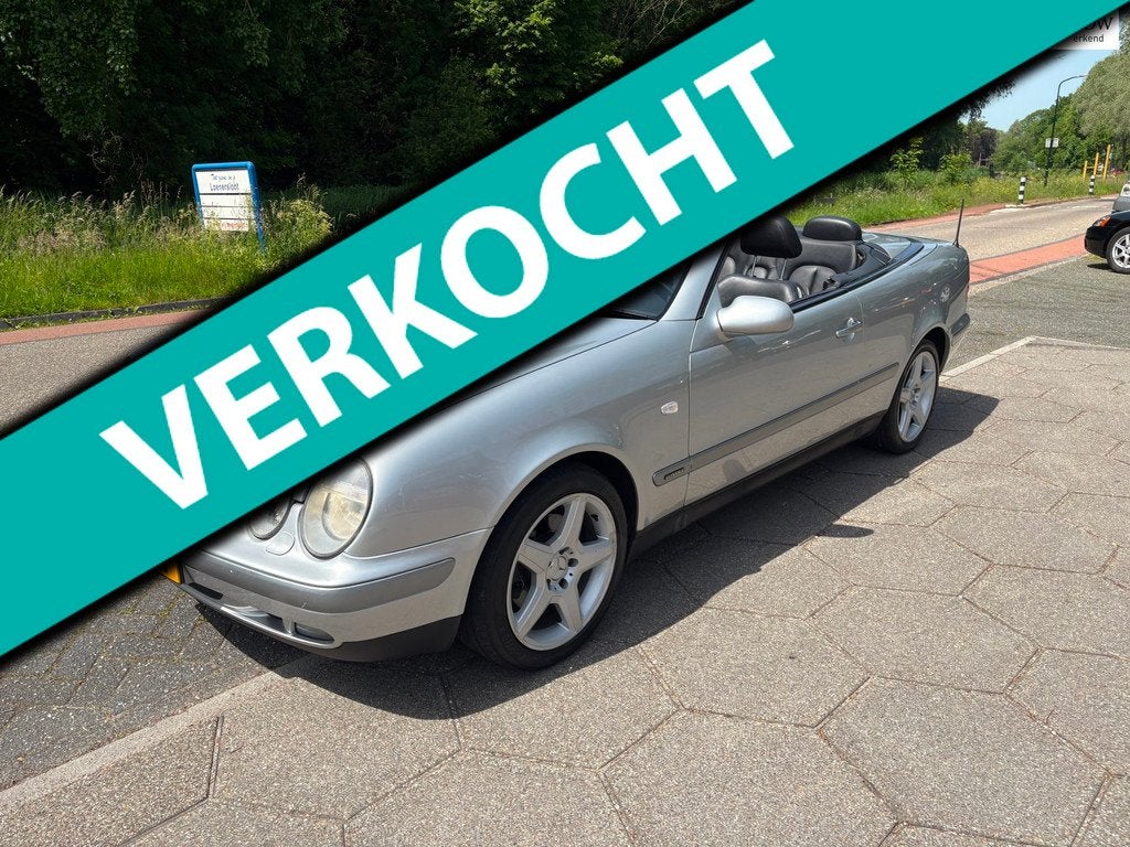 Mercedes-Benz CLK-klasse Cabrio 320 Elegance V6 UNIEK + NIEU, Gebruikt, Zwart, 1595 kg, Cabriolet