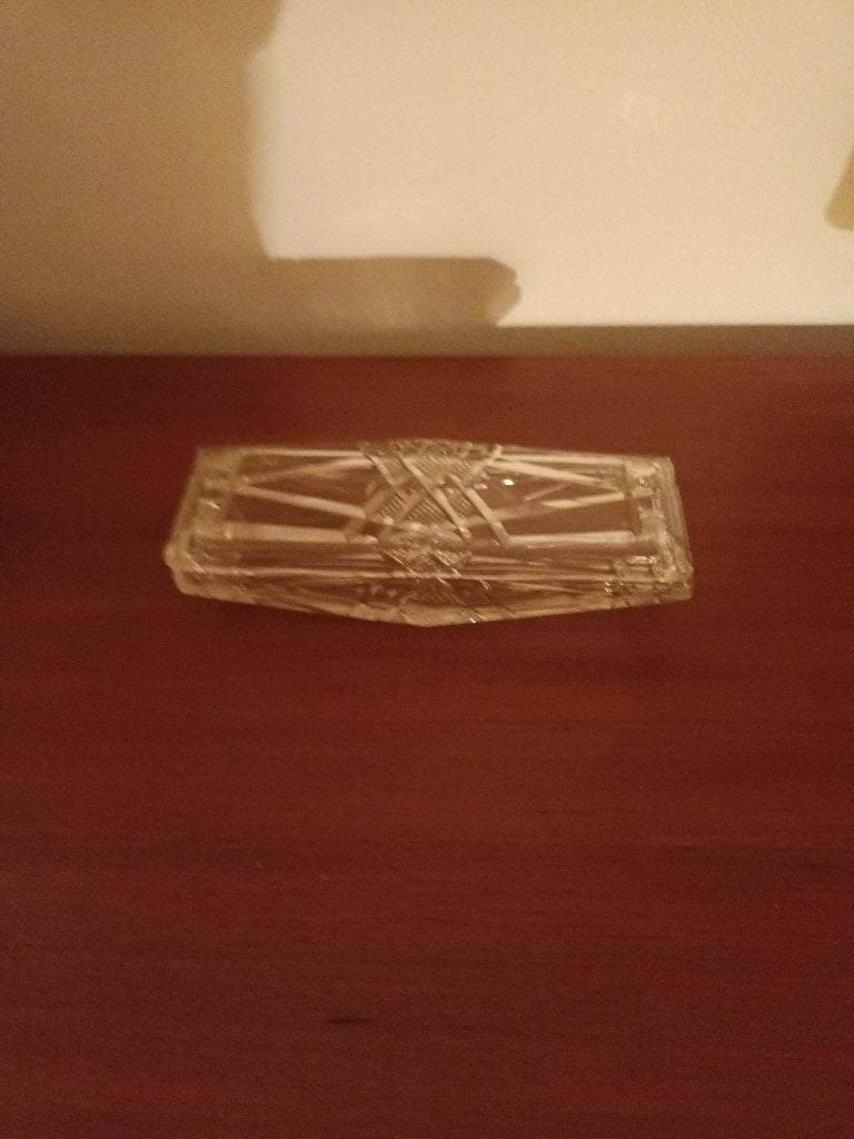Kammenbak, Pennenbak, Box ZWAAR kristal/ Oud, Ophalen of Verzenden