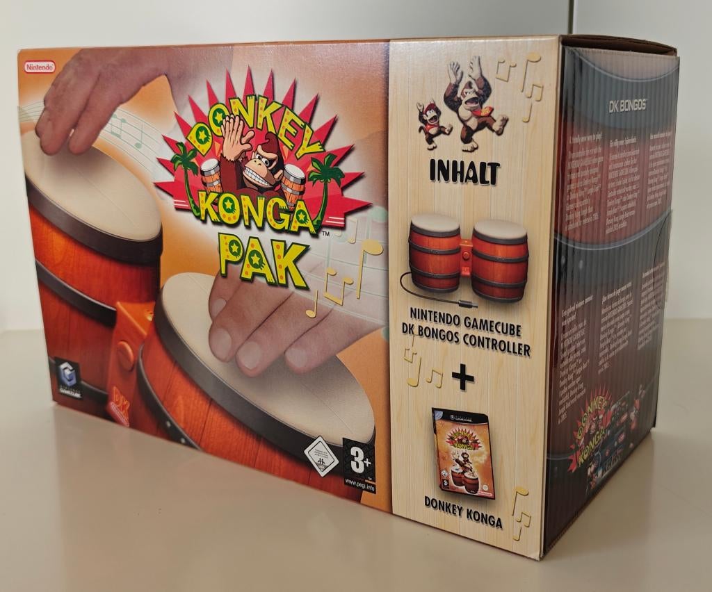 Donkey Konga -Nintendo Gamecube - als nieuw!, Spelcomputers en Games, Games | Nintendo GameCube, Zo goed als nieuw, Muziek, 1 speler