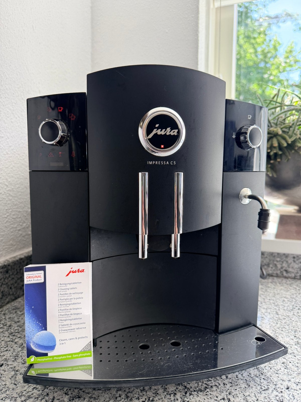 Jura Impressa C5 Volautomatische koffiemachine, Ophalen, Afneembaar waterreservoir, Koffiemachine, Koffiebonen