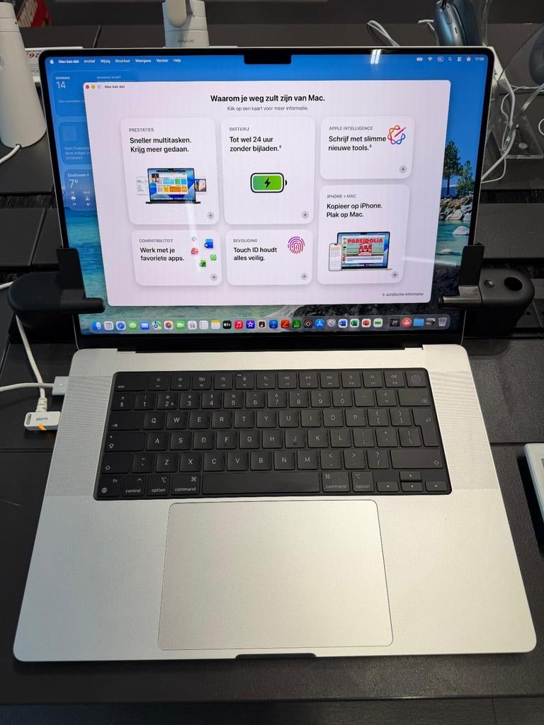 APPLE MacBook Pro 16" M4 Pro 2024 512GB - 24GB - Silver, Overige groottes, Nieuw, 4 Ghz of meer, Ophalen