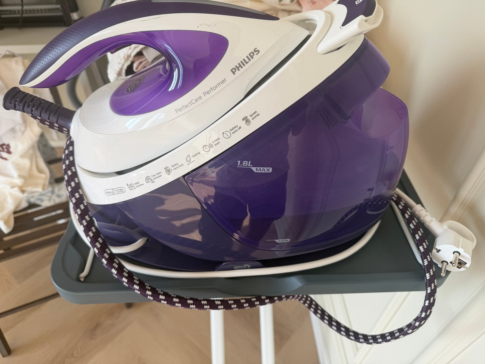 Philips PerfectCare Performer GC8752/30 Stoomgenerator, Ophalen, Gebruikt, Strijkijzer met snoer