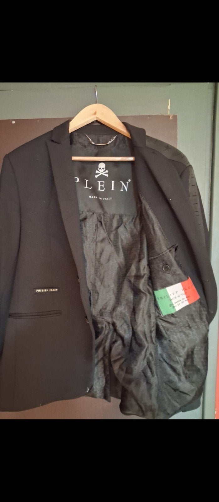 Philipp Plein Jas - Stijlvol Zwart Herenjasje, Ophalen, Maat 48/50 (M), Zwart, Philipp Plein