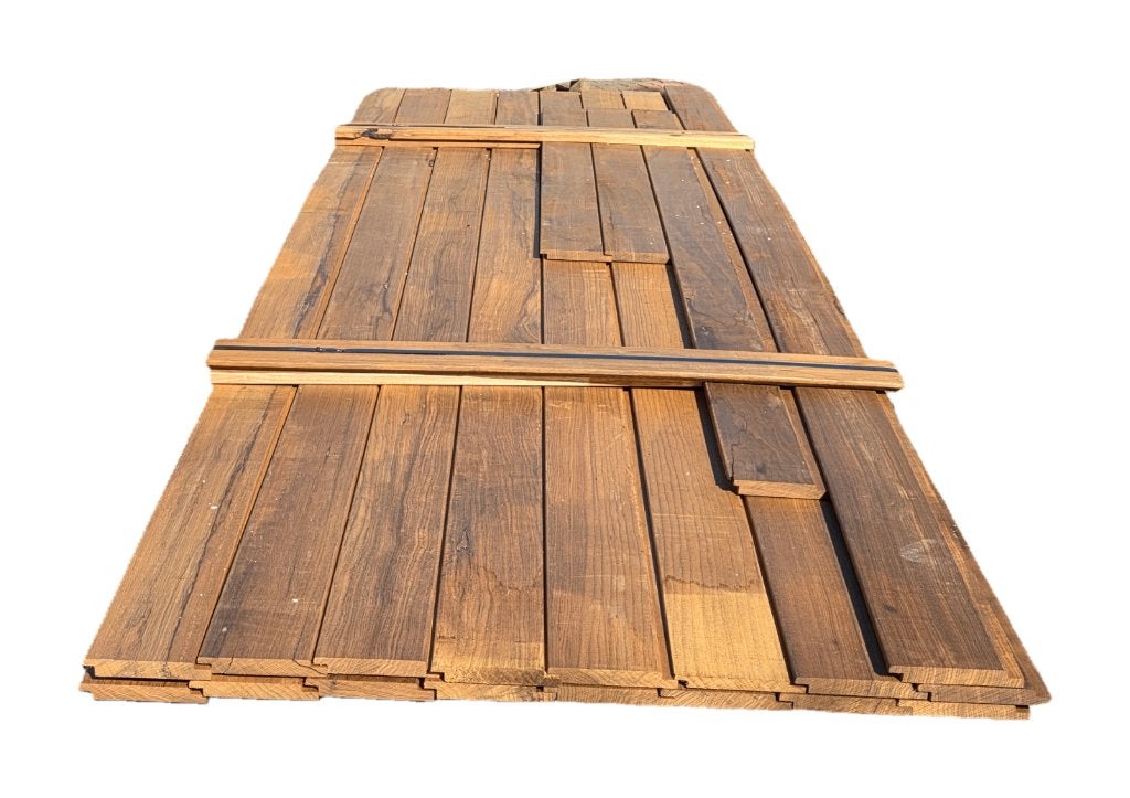 9.28 m2 channelsiding rabat - nr: HP135, Ophalen, Planken, Nieuw, Hardhout