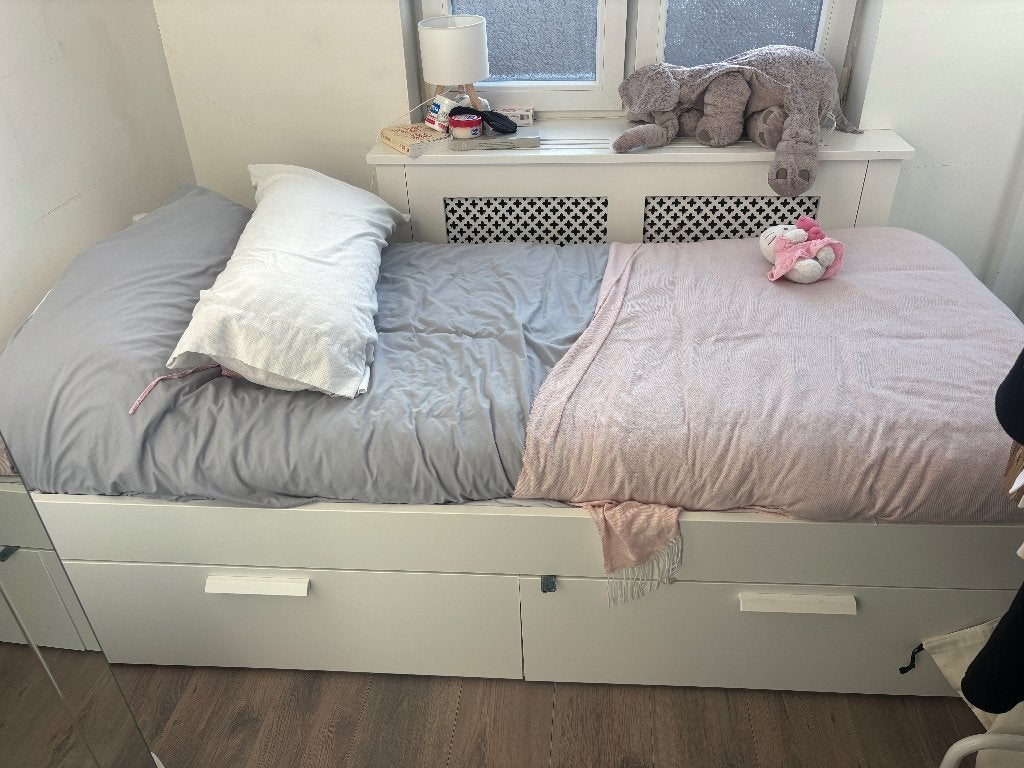 Single bed, Ophalen, 90 cm, Eenpersoons, Coquette