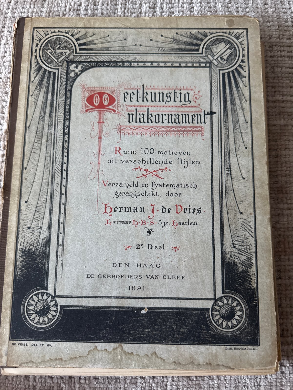 Kunstig Vlakornament - Emrik & Binger 1891, Ophalen of Verzenden, Gelezen, Overige onderwerpen