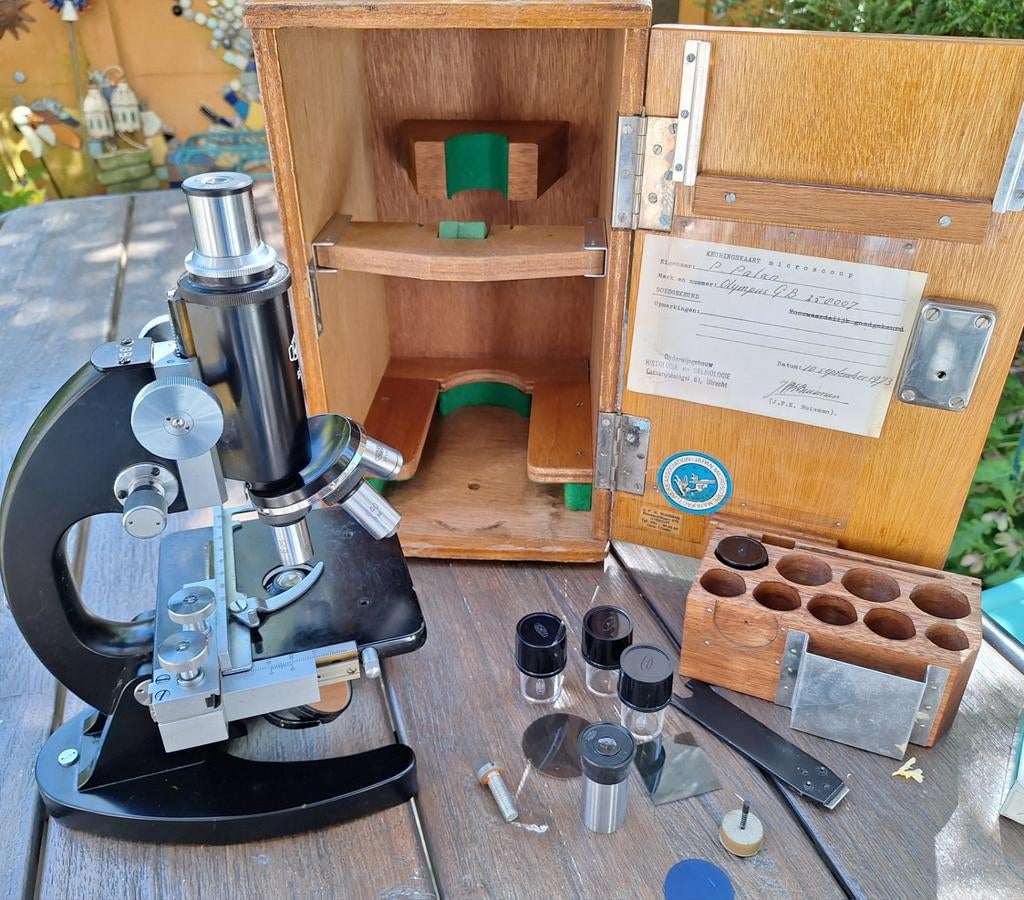 Olympus Tokyo GB microscoop uit de jaren '50, Audio, Tv en Foto, Optische apparatuur | Microscopen, Ophalen