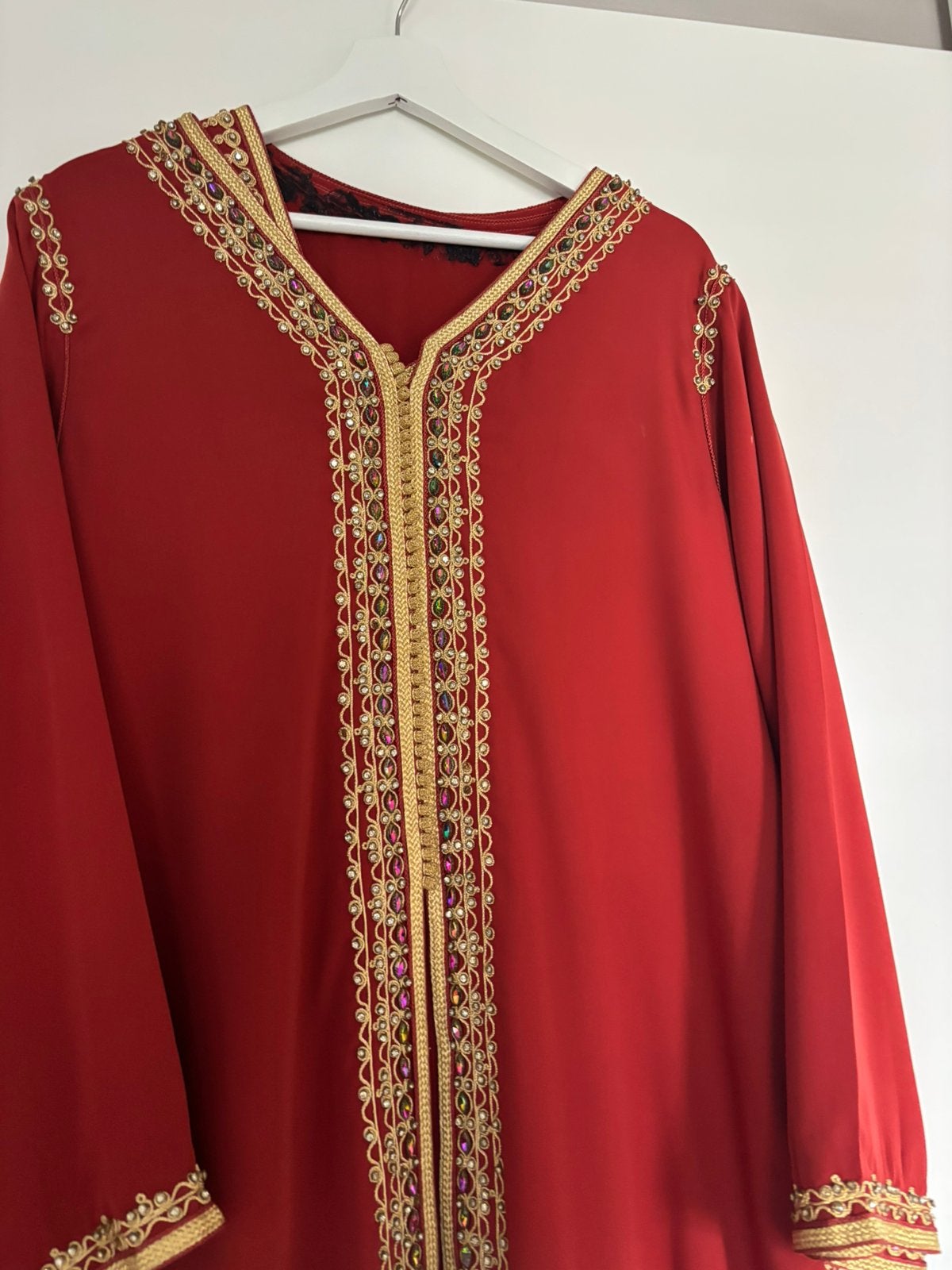 Marokkaanse Taksita te koop – Oranje, Maat 38/40 (M), Overige typen, Blauw, Ophalen of Verzenden