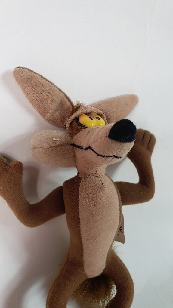 Vintage Wile E. Coyote Roadrunner knuffel, Warner Bros 1997., Tweedehands verkoop, Tweedehands verkoop, Gebruikt, Overige typen