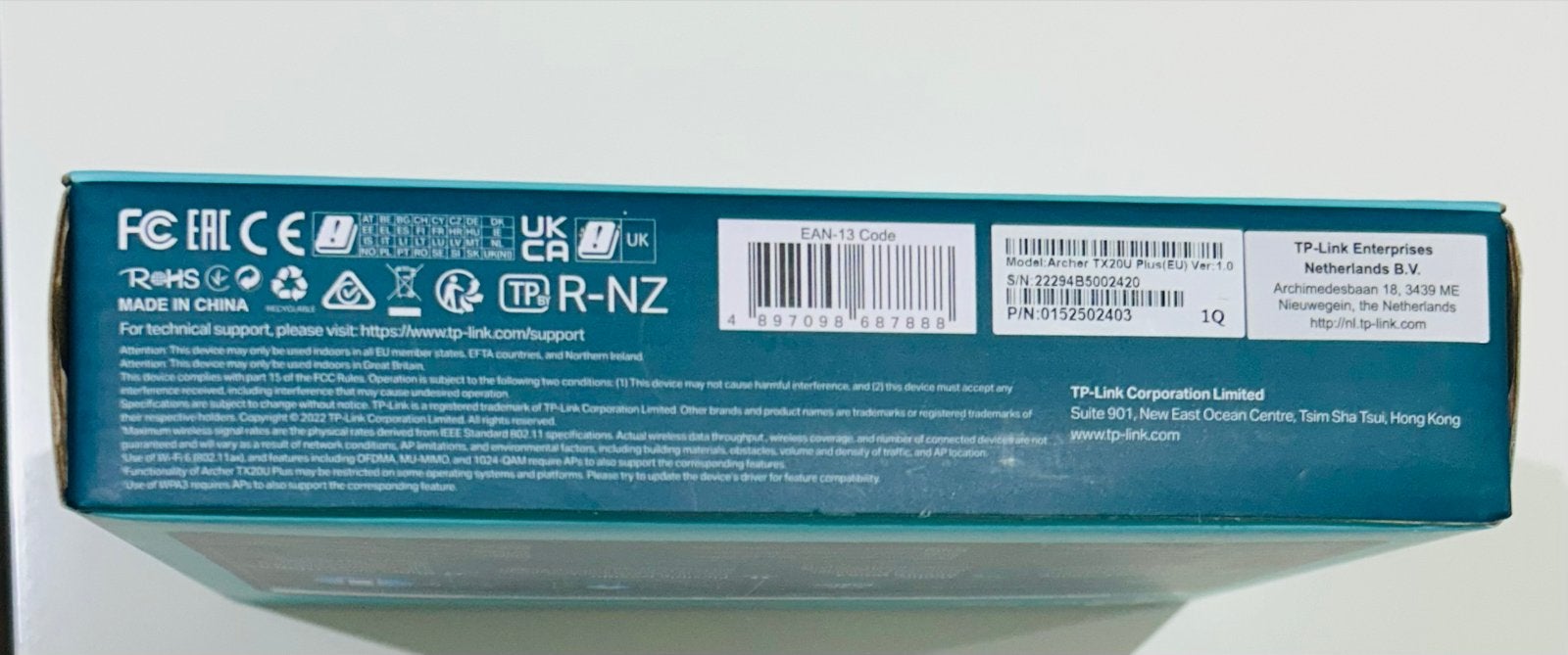 TP-Link AX1800 Dual Antennas High Gain Wireless USB Adapter, Ophalen of Verzenden, Zo goed als nieuw