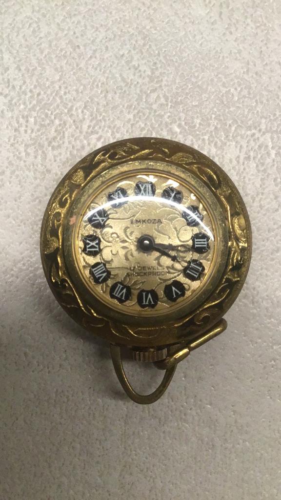 Vintage Dames Horloge Hanger Emkoza, Ophalen of Verzenden, Overige materialen, Zakhorloge, Overige merken