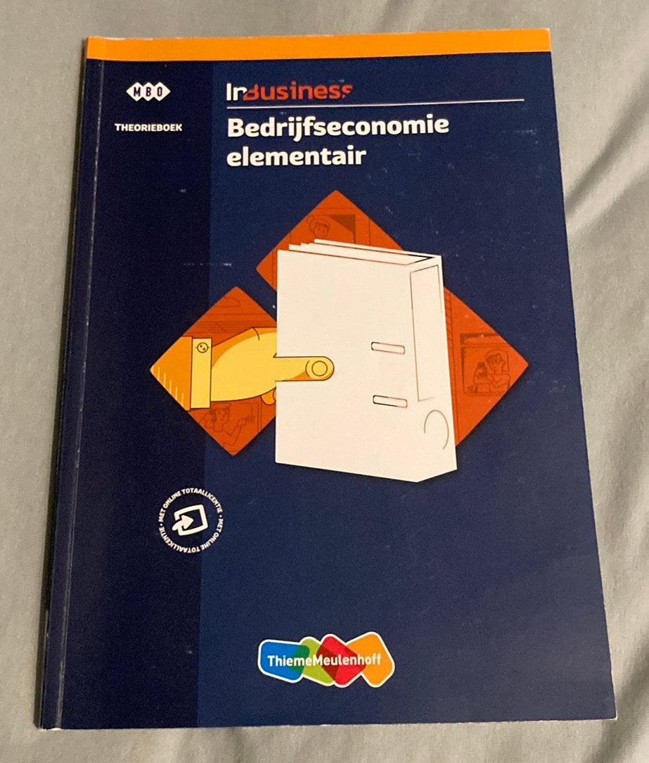 Inbusiness theorieboek bedrijfseconomie elementair, Boeken, Schoolboeken, Ophalen of Verzenden, Zo goed als nieuw, Overige niveaus