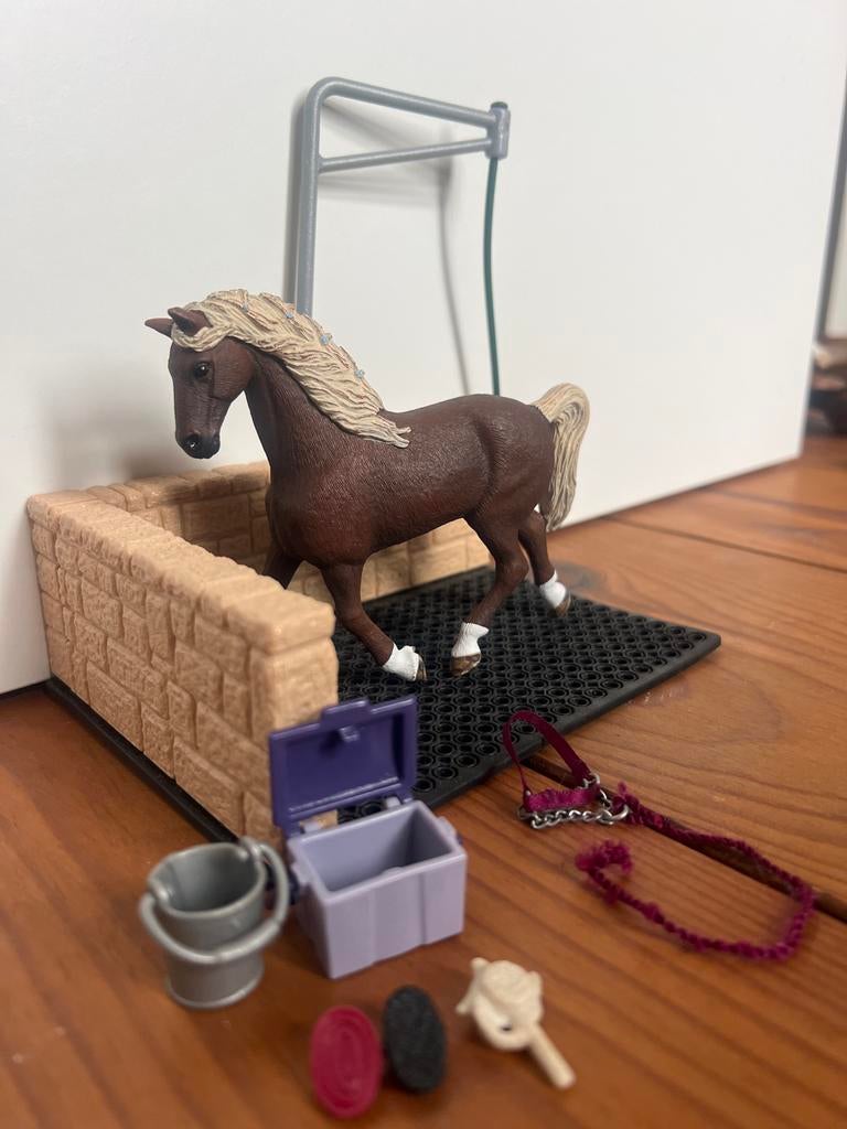 Schleich Poets Set met Paard en Accessoires, Ophalen of Verzenden, Zo goed als nieuw, Jongen of Meisje