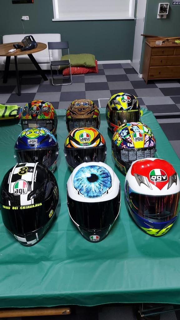 Agv rossi helmen ti-tech, gp-tech, corsa, Ophalen of Verzenden, Tweedehands, Integraalhelm, AGV