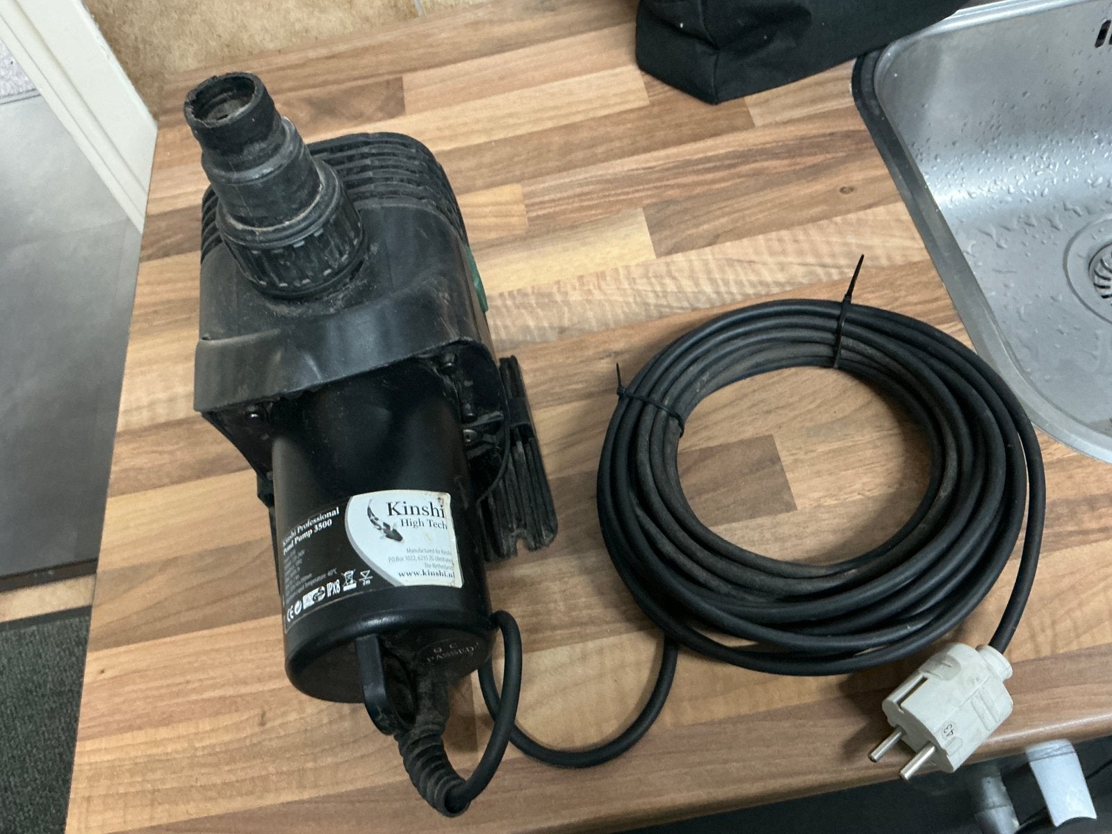 Kinshi professional vijverpomp 3500, Ophalen, Zo goed als nieuw, Vijverpomp